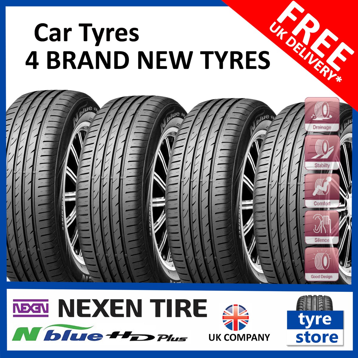 Nexen N-BLUE HD PLUS DOT24 185/55 R15 82H